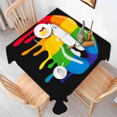 Lofaris Pride Month In Nyc Rainbow Mouth Square Tablecloth